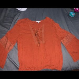 American Eagle Bell Sleeve Blouse
